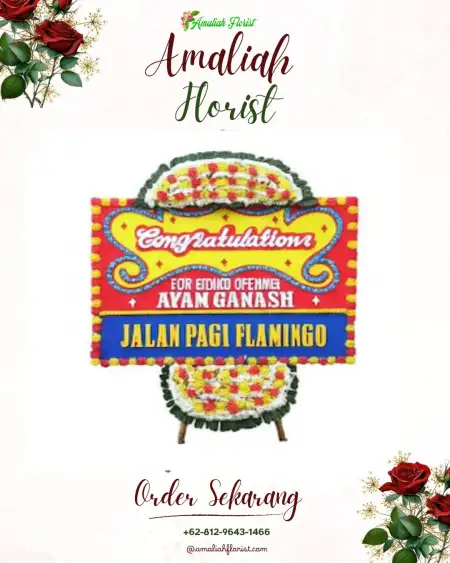 Sewa Papan Bunga Lesung Batu